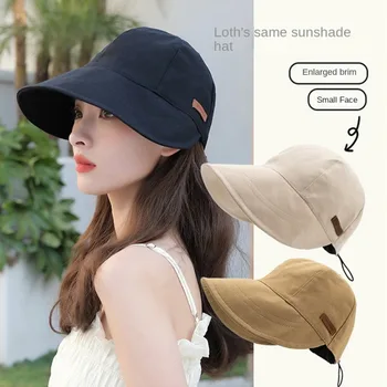 Модная женская солнцезащитная кепка в стиле ретро для девочек, для занятий спортом на открытом воздухе, хлопковая кепка с козырьком, бейсболка в корейском стиле, Рыбацкая шляпа