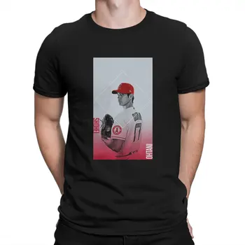 Мужская футболка Shohei Ohtani Classic, потрясающие футболки из чистого хлопка, бейсбольная футболка Ohtani с коротким рукавом, одежда с круглым вырезом и принтом