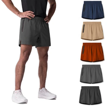 Мужские спортивные шорты летние спортивные шорты дышащий нейлон тренажерный зал тренировки бега повседневные быстросохнущие бега тренировки короткие штаны 0