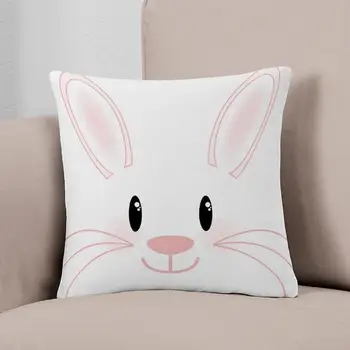 Наволочка с изображением кролика на каждый день, чехол с принтом, модная подушка для декора кровати в автомобиле, отеле, не входит в комплект