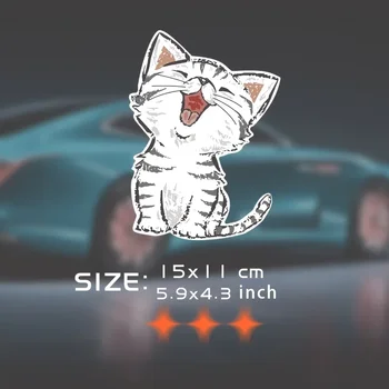 Наклейка с аксессуарами для автомобиля Cute Cat Decal: Добавьте Немного кошачьего колорита К себе С помощью этих обоев с изображением царапин от котенка Random s St 1