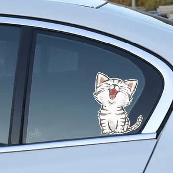 Наклейка с аксессуарами для автомобиля Cute Cat Decal: Добавьте Немного кошачьего колорита К себе С помощью этих обоев с изображением царапин от котенка Random s St 5