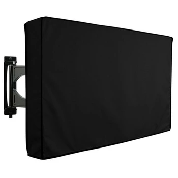 Наружный чехол для телевизора для ЖК-, светодиодных, водонепроницаемых, атмосферостойких и пыленепроницаемых защитных экранов телевизора (черный)