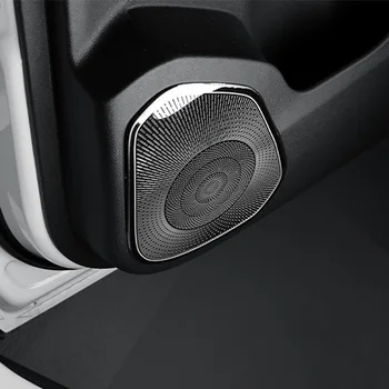 Нержавеющая сталь, Серебристо-черный Дверной аудиодинамик, Передняя стойка, Рупорная труба, Накладка крышки для Chevrolet Trax 2024 0