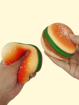 Новая инновационная игрушка для снятия стресса Burger Pinch Забавный мультфильм о знаменитостях из Интернета pinch bar burger squeeze-выплеск эмоций маленькая игрушка 4