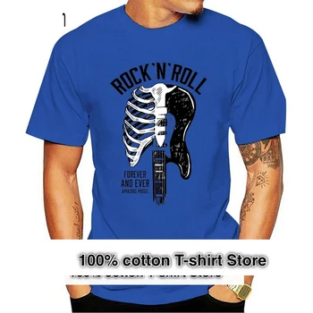 Новейшая футболка с дизайном гитары в виде черепа, женская одежда, рок-н-ролльная футболка, Homme, круглый воротник, высококачественные рубашки в базовом стиле