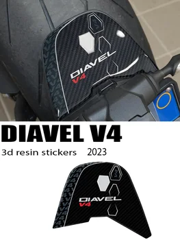 НОВЫЙ Diavel V4 2023 Аксессуары Для Мотоциклов Защита Области Номерного Знака 3D Комплект Наклеек из Эпоксидной Смолы для Ducati Diavel V4 2023-