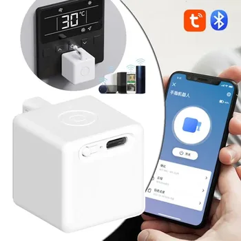 Новый Tuya Bluetooth Smart Touch Fingerbot Plus Версия для зарядки через USB Переключатель Кнопки-Толкателя Fingerbot Через Alice Alexa Google Home