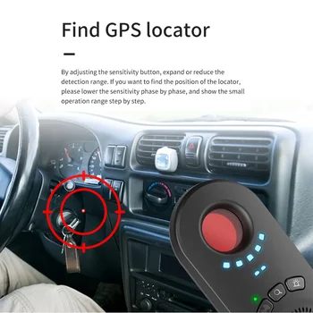 Новый мини-детектор камеры, автомобильный GPS-локатор, обнаружение слежения, портативный инструмент для защиты от скрытой съемки, инструмент ночного видения движения 1