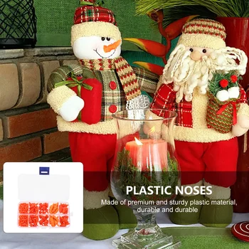 Носы рождественского снеговика, сделанные своими руками, морковные носы, Красная пуговица для носа снеговика, украшающая носы Снеговика с коробкой 1