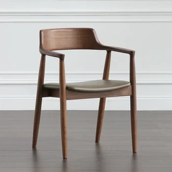 Обеденный стул из массива дерева Nordic, стул президента Хиросимы, стул Кеннеди, стул для конференций в кафе-ресторане, простой мебельный стул