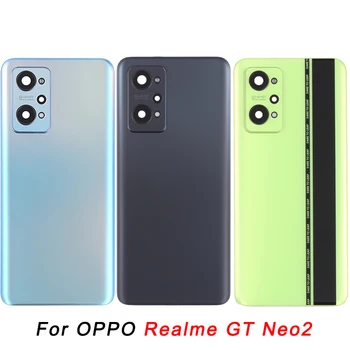 Оригинальная задняя крышка аккумулятора с крышкой объектива камеры для OPPO Realme GT Neo2