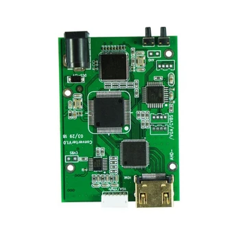 Плата преобразователя видеосигнала HD 4-В-1 AHD41 AHD TVI CVI CVBS-Совместимая плата преобразователя сигнала VGA CVBS 0