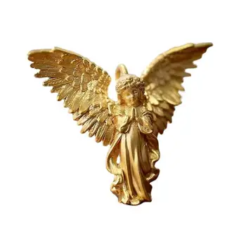 Подвеска-хранитель с крыльями Ангела, Модное классическое ожерелье для маленькой девочки, молящейся, Мужские и женские украшения для вечеринки по случаю дня рождения, подарок 2