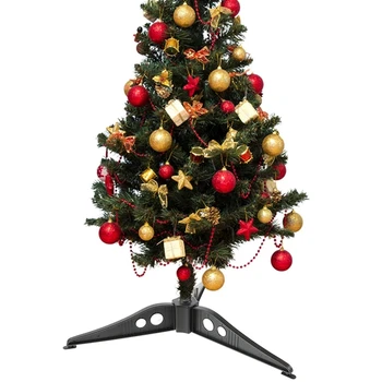 Подставка для Рождественской елки Пластиковый Ножной штатив с треугольной белой нижней пластиковой рамой 12 см 0