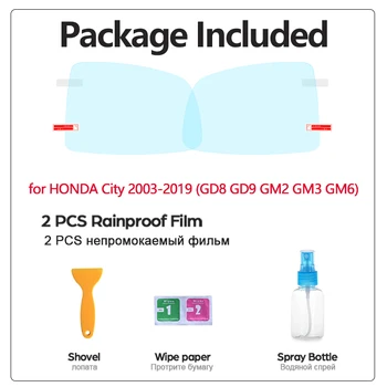 Полное покрытие Противотуманной Непромокаемой Пленки Заднего Вида для Honda City GD8 GD9 GM2 GM3 GM6 2003 ~ 2019 Чистые Пленки Автомобильные Наклейки Аксессуары 1