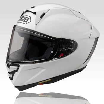 Полнолицевой Мотоциклетный шлем X-SPR Pro SHOEI X15 Глянцевый Белый Шлем X-Fifteen Для езды по Мотокроссу Мотоциклетный шлем