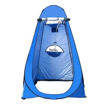 Портативная палатка для кемпинга на открытом воздухе с 3 Окнами, палатка для душа, простая крышка для ванны, палатка для переодевания, передвижной туалет 0