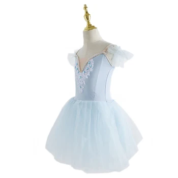 Профессиональное балетное платье для девочек, детская романтическая балетная пачка, одежда для выступлений, платье балерины, костюмы для современных танцев 3