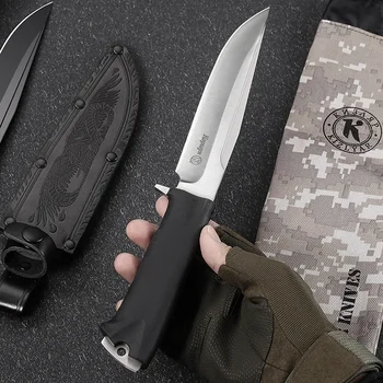 Прямое Лезвие Открытый Альпинистский Походный Нож Высокой Твердости Острый Тактический Нож Для Выживания EDC Инструмент Мужская Игрушка