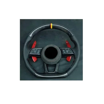 Рулевое колесо из углеродного волокна для Audi A1 S1 A3 S3 A4 S4 A5 S5 A6 S6 A7 S7 A8 S8 Модификация автомобиля Рулевое колесо