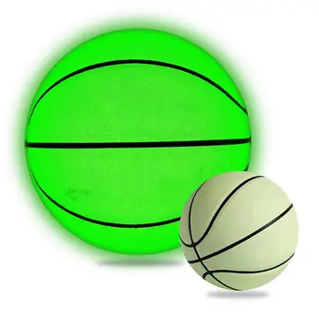 Светящийся В Темноте Баскетбольный Мяч Размера 7 Ночная Игра Светящийся Баскетбольный Мяч Из Искусственной Кожи Для Тренировок Подарки На День Рождения 0