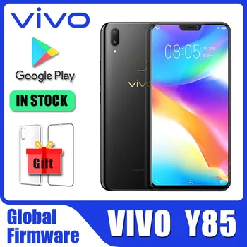 Смартфон Vivo Y85 4 ГБ 64 ГБ С двойной камерой Android Телефон Google Play Store с двумя SIM-картами и отпечатками пальцев Global ROM