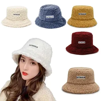 Соответствующий осеннему и зимнему темпераменту Ретро-дизайн одежды, Рыбацкая шляпа из овечьей шерсти, шляпа в корейском стиле, женская Широкополая шляпа 0