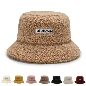 Соответствующий осеннему и зимнему темпераменту Ретро-дизайн одежды, Рыбацкая шляпа из овечьей шерсти, шляпа в корейском стиле, женская Широкополая шляпа 2
