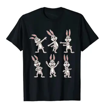 Танцующие кролики Пасхальный танец Челлендж, футболки для мальчиков и девочек, пляжные топы и тройники для мужчин, хлопковые футболки с графическим принтом