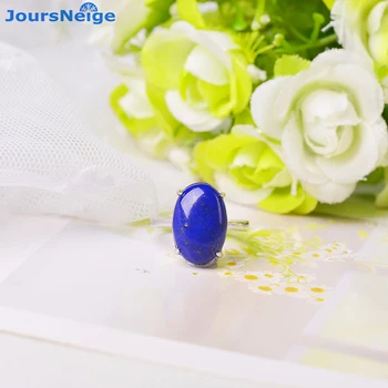 Темно-синее кольцо с натуральным камнем Лазурит, Простые женские кольца для девочек, Хрустальные кольца, Модные украшения Оптом