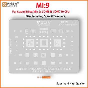 Трафарет Для Реболлинга MI9 BGA Для Xiaomi 8 8se Mix2s CPU SDM845 SDM710 RAM PM845 PMI8998 PM8005 SDR845 WCN3990 48859 WCD9340 QM78013
