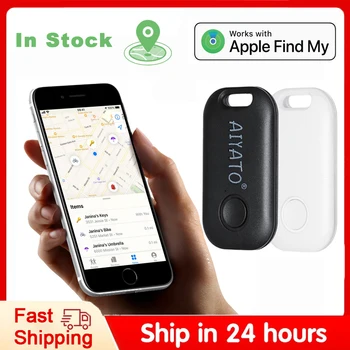 Умный трекер AIYATO с защитой от потери устройства Mini Finder, устройство для определения местоположения по всему миру, Bluetooth GPS-Локатор Работает с Apple Find My