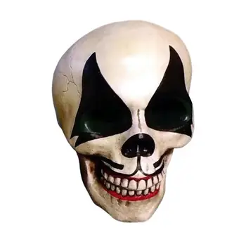 Черепа на Хэллоуин, смола, голова скелета человека на Хэллоуин, Многофункциональная декоративная голова черепа с отпечатками рук Для подоконника, тумбы для телевизора