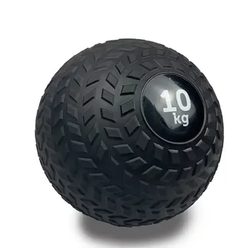 Черный нескользящий мяч из прочного ПВХ с песком, не отскакивающий от пола, для силовых и кросс-тренировок, Текстурированный медицинский мяч Slam 1