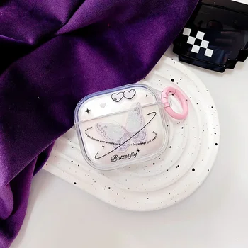 Элегантный чехол Purple Butterfly для Apple AirPods 2 3 поколения, чехол для AirPods Pro 2-го поколения для Air Pods 3-го защитного чехла