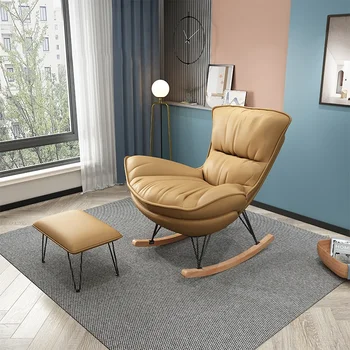 Эргономичные Роскошные стулья с ручкой, современные минималистичные стулья для гостиной в скандинавском стиле, кресло с откидной спинкой, Sillones Мебель для дома